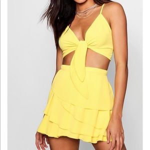 yellow two piece set